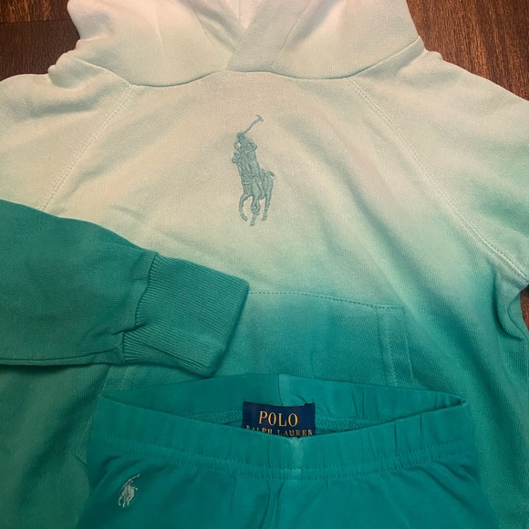 Girls Polo Ralph Lauren Hoodie & Matching Shorts - Picture 3 of 4